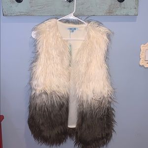 NWT Faux Fur Vest